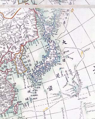 亜欧堂田善　新訂万国全図