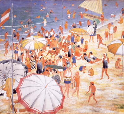 猪巻清明　海水浴