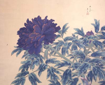 勝田焦琴　牡丹