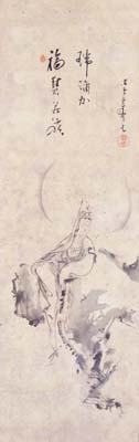幸田露伴　観音図