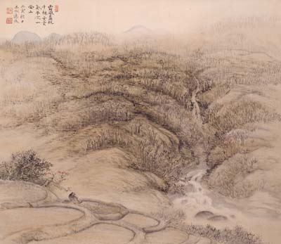湯田玉水　霜風千林図