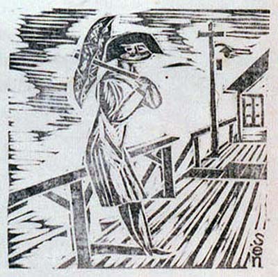 前川千帆　野外小品06-パラソル
